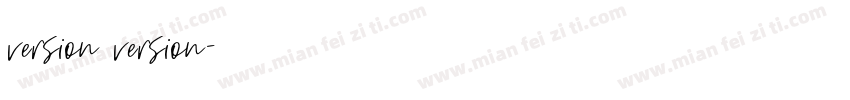 version version字体转换